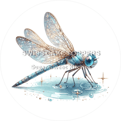 Bezaubernder Libellen-Tortenaufleger8 - personalisierbar