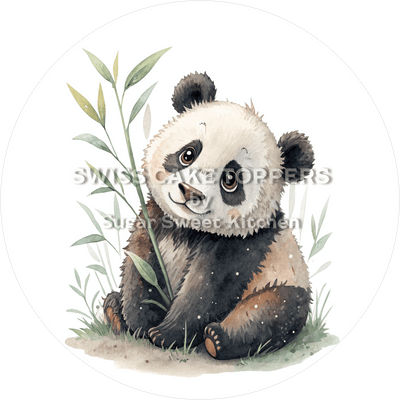 Bezaubernder Panda-Tortenaufleger2 - personalisierbar