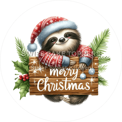 Bezaubernder Weihnachts-Tortenaufleger10 - personalisierbar