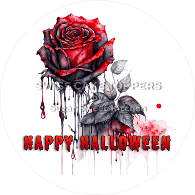 Bloody Halloween-Tortenaufleger12 - personalisierbar