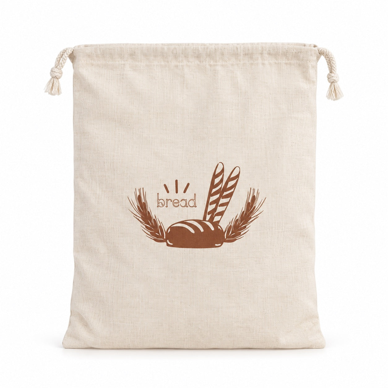 Brotbeutel aus Leinen mit Kordelzug 02 – 30x40cm - Backzubehör Sugar Sweet Kitchen