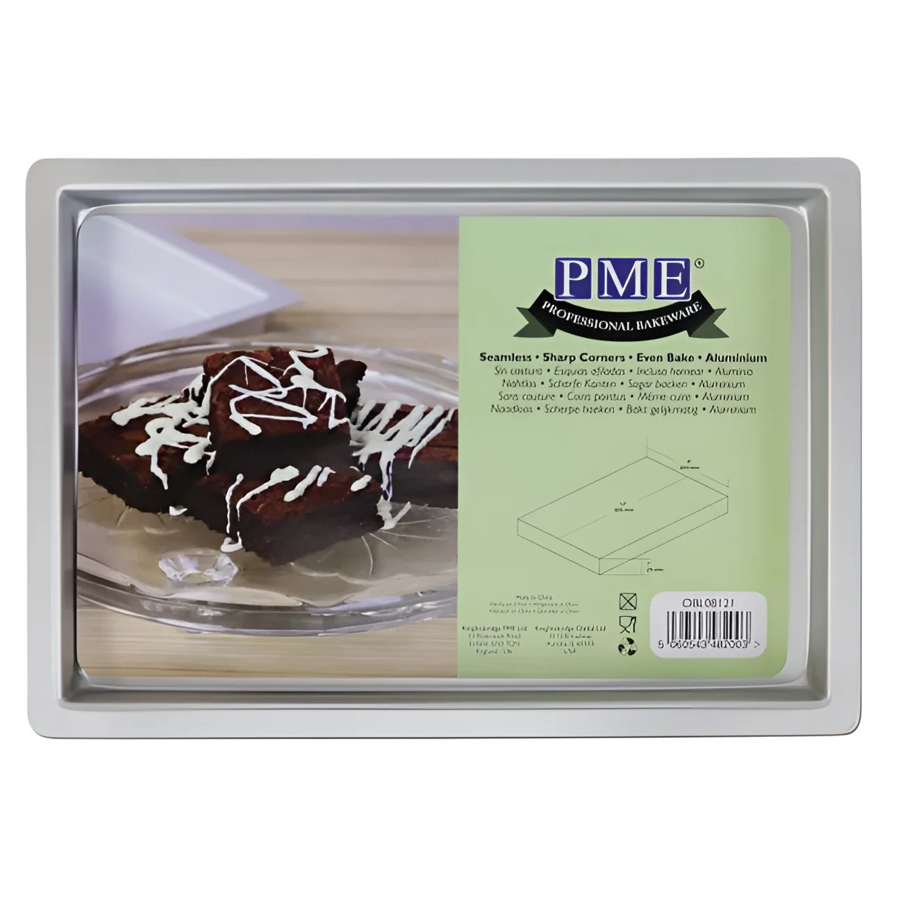 Brownie Backform PME rechteckig - Backformen Sugar Sweet Kitchen