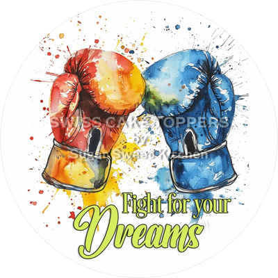 Bunter Box-Tortenaufleger13 - personalisierbar