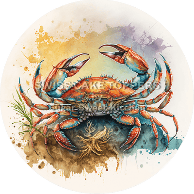 Bunter Krabben-Tortenaufleger1 - personalisierbar