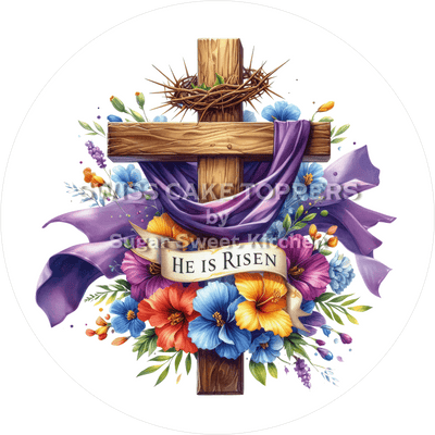 Bunter Oster-Tortenaufleger7 - personalisierbar