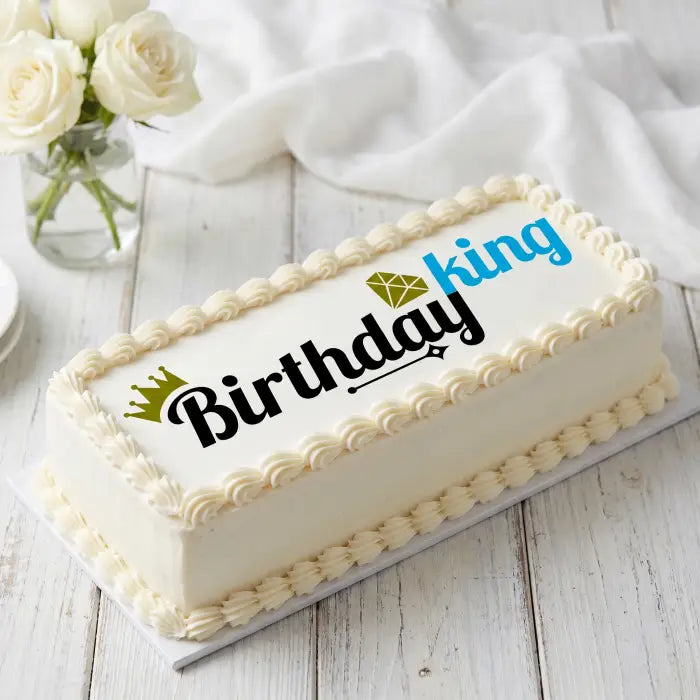 Cake Aufleger Geburtstag König 01 – essbar & exklusiv - Fondant- Torten- Cupcakeaufleger Sugar Sweet Kitchen
