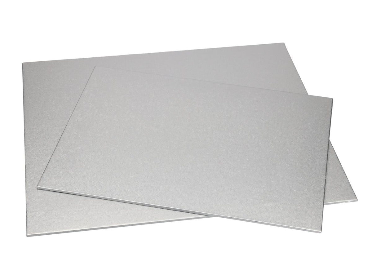 Cake Board rechteckig 40x30cm silber CM / 1Stk. - Verpackungen Sugar Sweet Kitchen