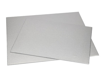 Cake Board rechteckig 40x30cm silber CM / 1Stk.