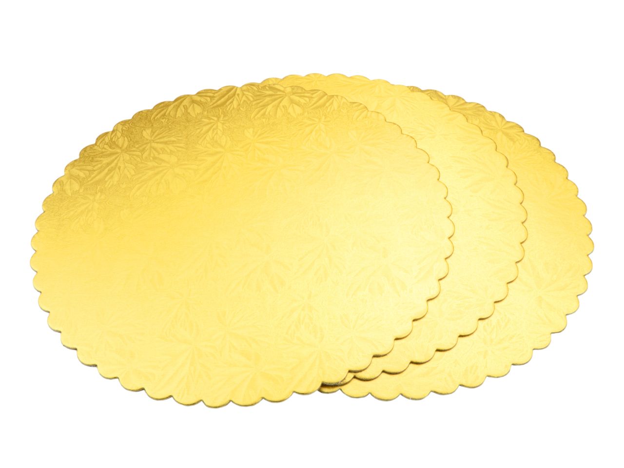 Cake Board rund 28cm gold CM / 3Stk. - Verpackungen Sugar Sweet Kitchen