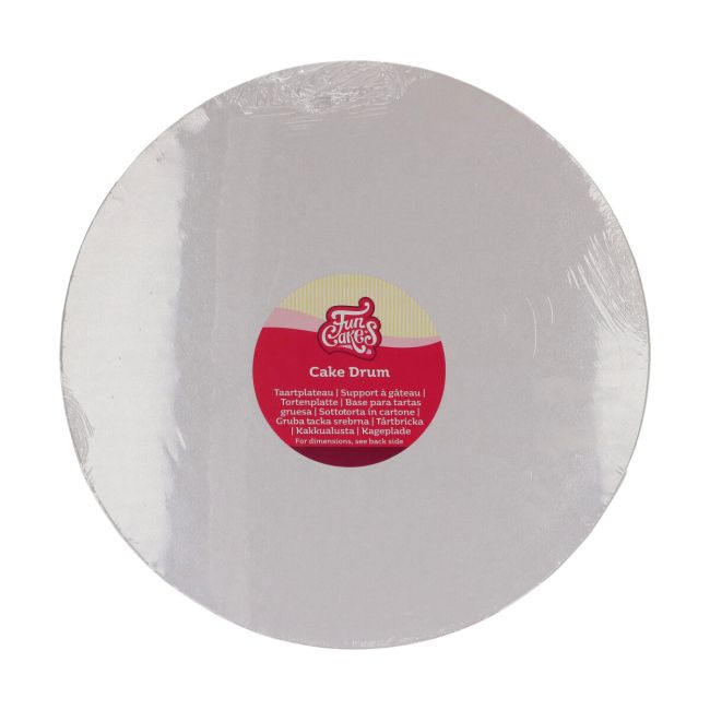 Cake Drum rund 30,5cm - 12mm dick weiss FC / 1Stk. - Verpackungen Sugar Sweet Kitchen