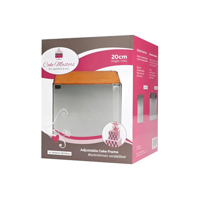 Cake Master Backrahmen eckig, verstellbar, 20cm hoch