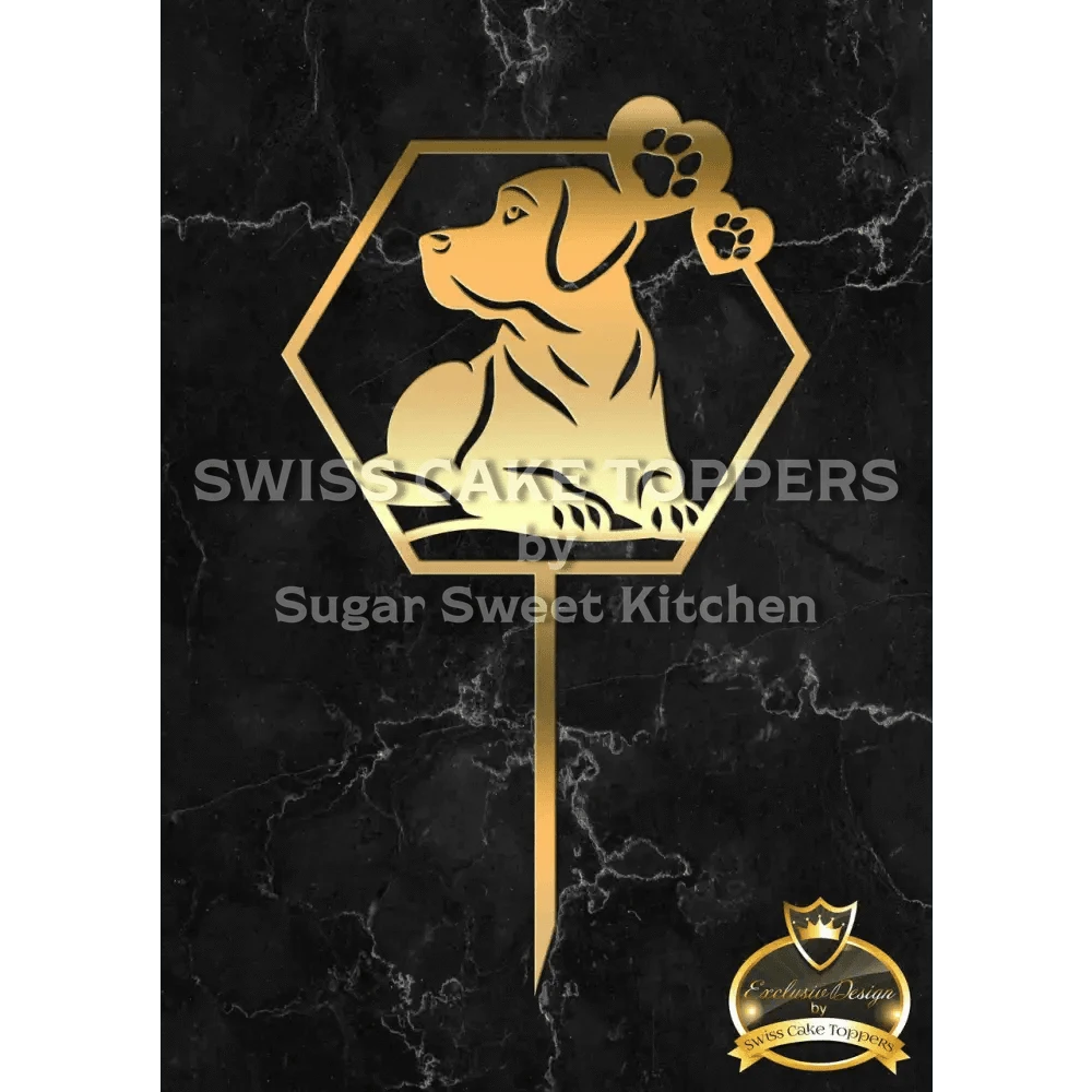 Cake Topper ’Bester Freund’ - Acryl Gold - Sugar Sweet Kitchen