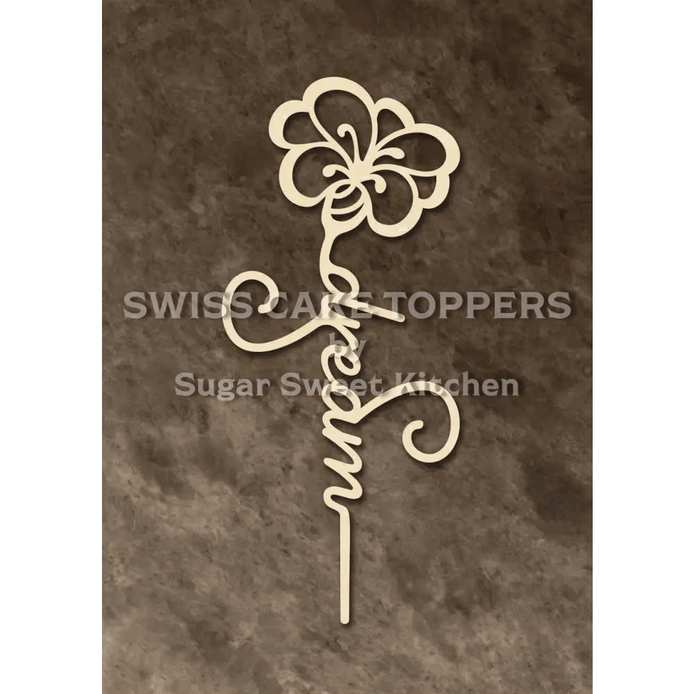 Cake Topper ’Dream’ - Holz - Sugar Sweet Kitchen