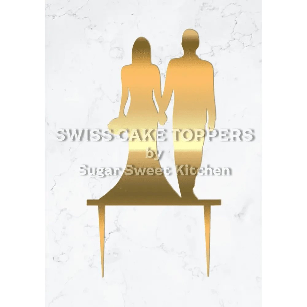 Cake Topper ’Ewige Liebe’ - Acryl Gold - Sugar Sweet Kitchen