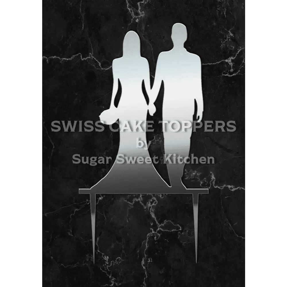 Cake Topper ’Ewige Liebe’ - Acryl Silber - Sugar Sweet Kitchen