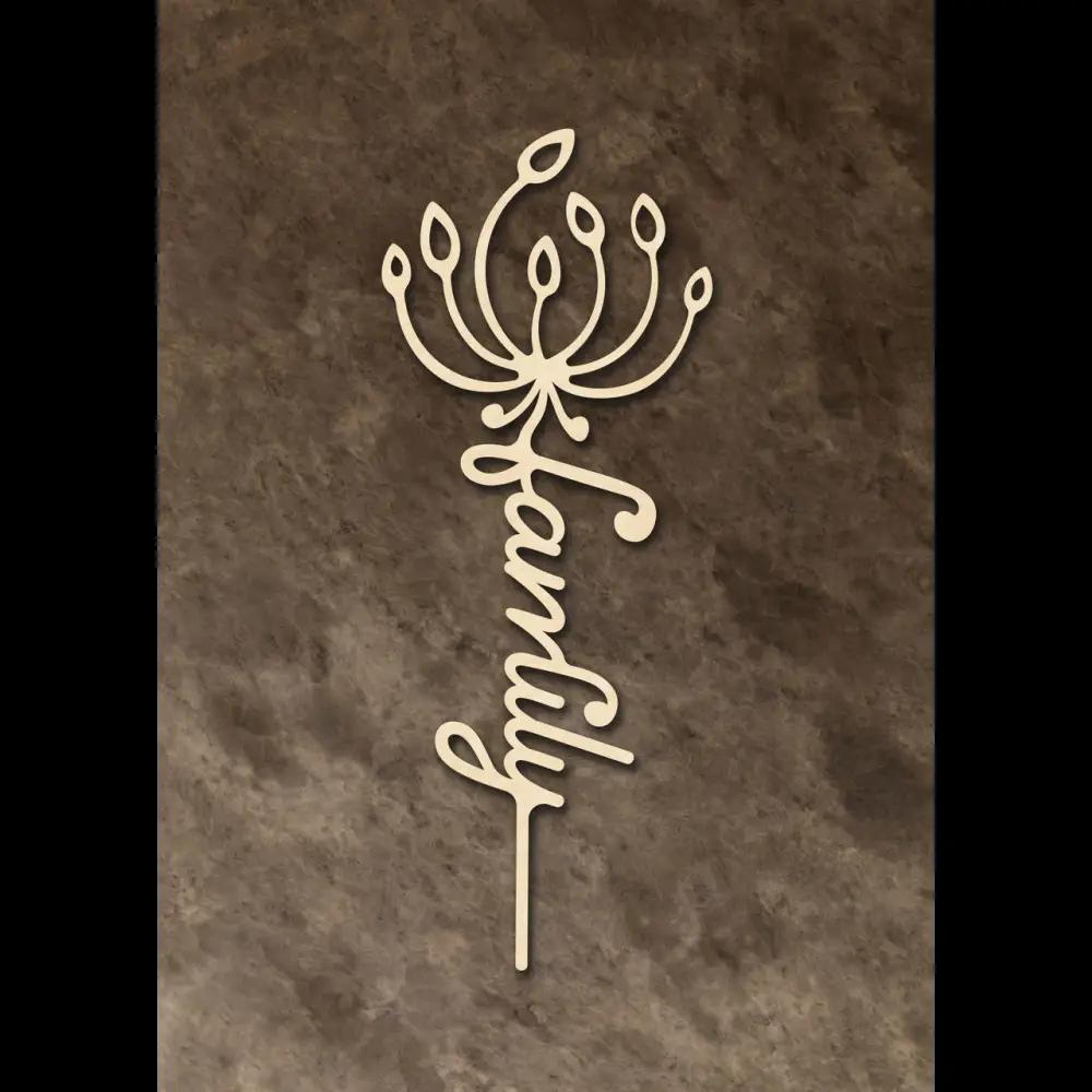Cake Topper ’Family’ - Holz - Sugar Sweet Kitchen