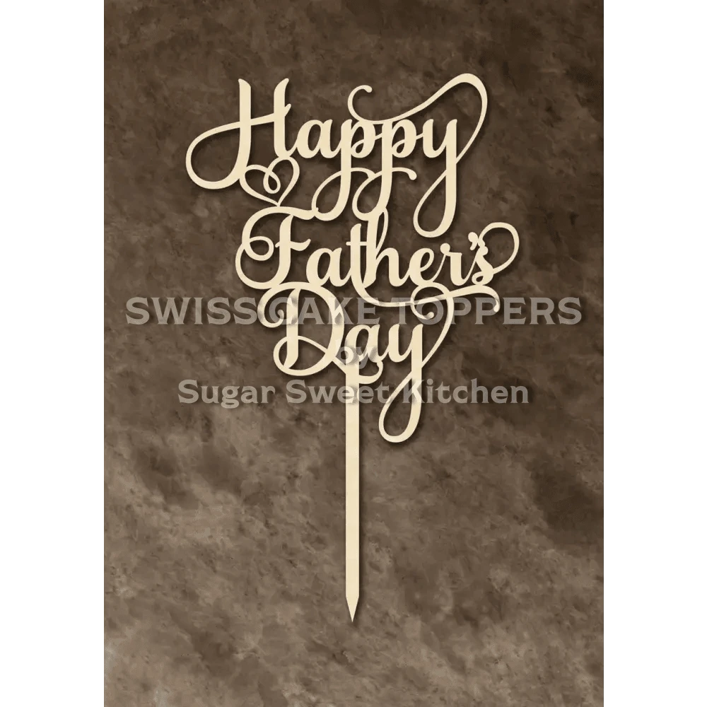 Cake Topper ’Fathers Love’ - Holz - Sugar Sweet Kitchen