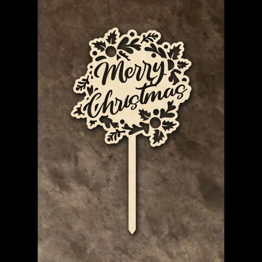 Cake Topper ’Festtagsglanz’ - Holz - Sugar Sweet Kitchen