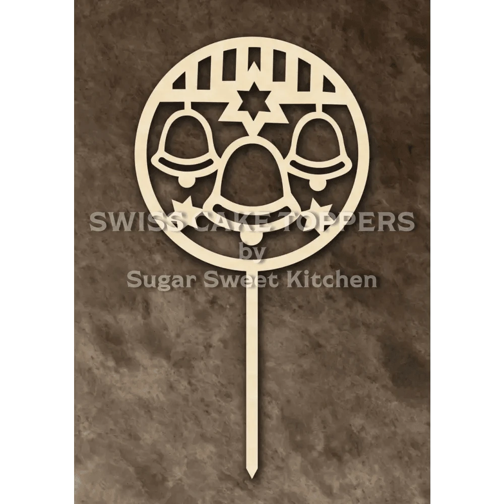 Cake Topper ’Glockenklang’ - Holz - Sugar Sweet Kitchen