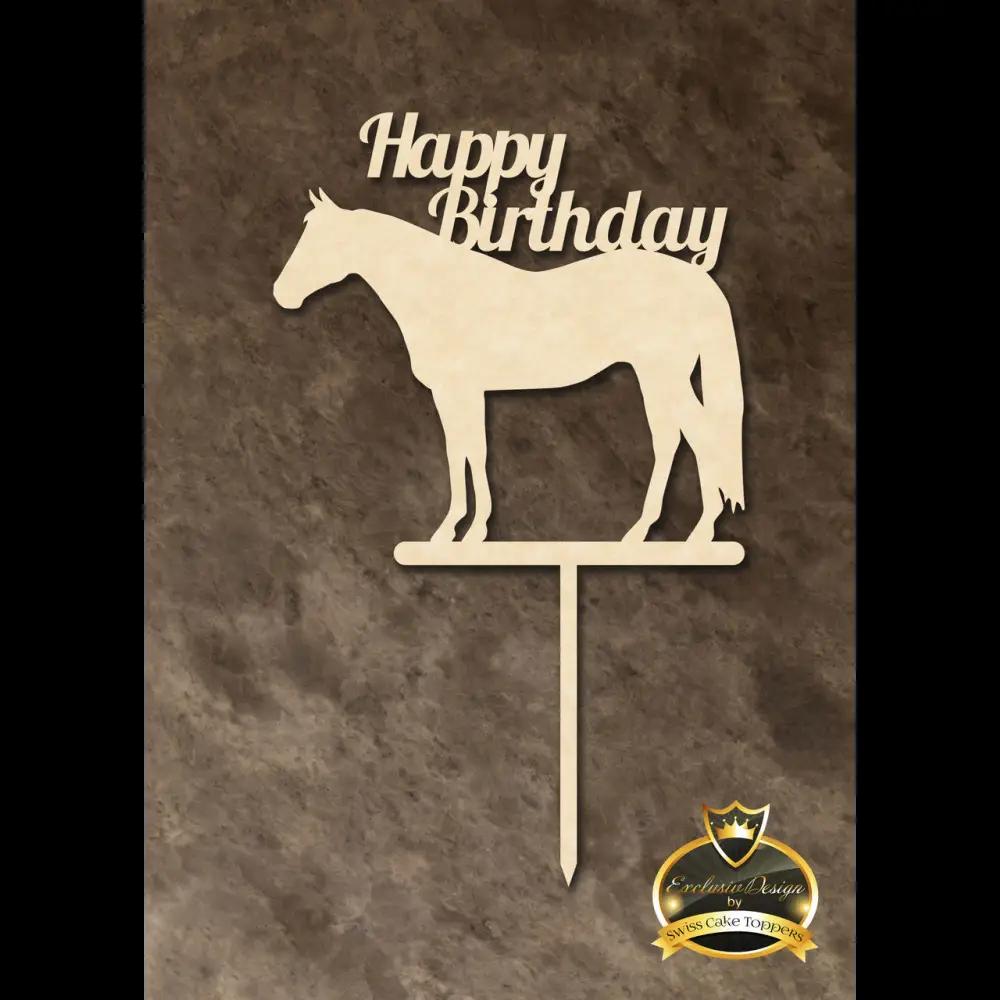 Cake Topper ’Happy Rider’ - Holz - Sugar Sweet Kitchen
