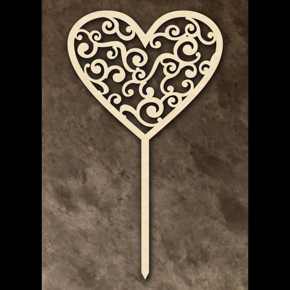 Cake Topper ’Herzschlag’ - Holz - Sugar Sweet Kitchen