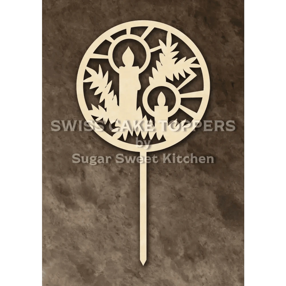 Cake Topper ’Lichterglanz’ - Holz - Sugar Sweet Kitchen