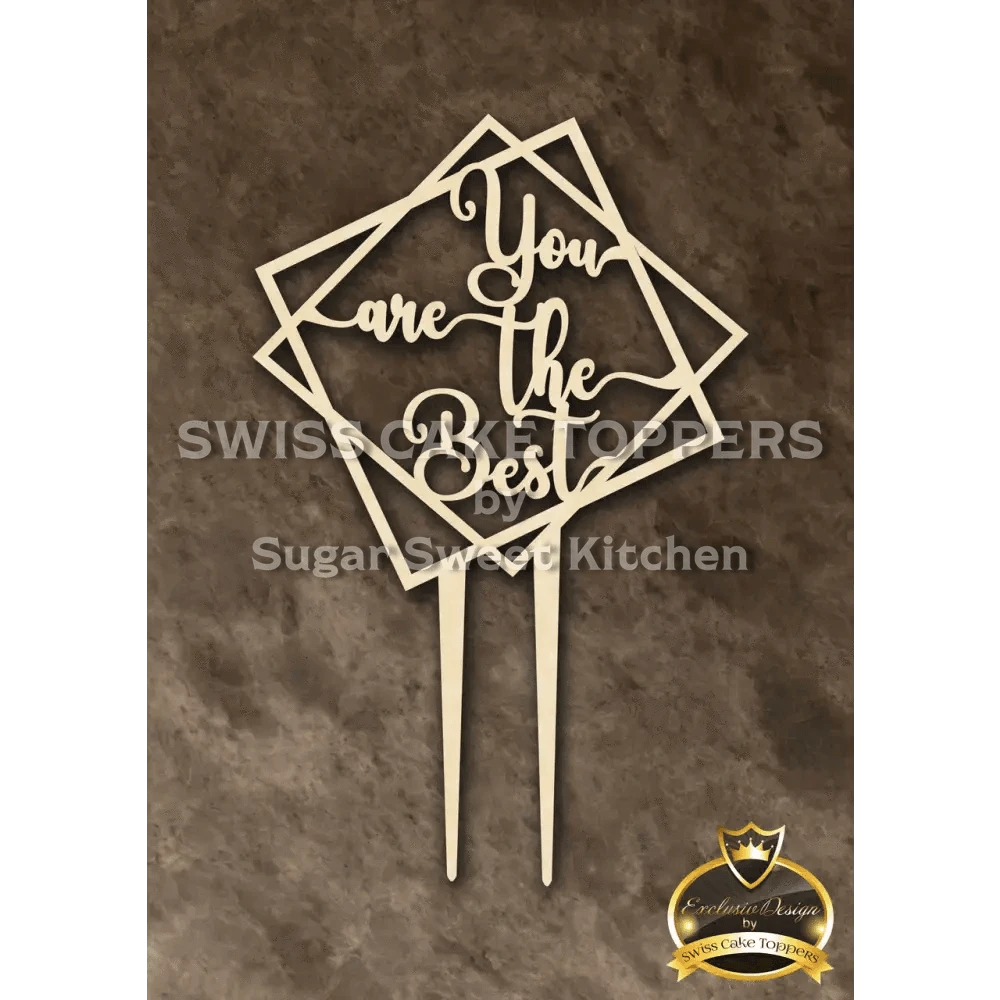 Cake Topper ’Lieblingsmensch’ - Holz - Sugar Sweet Kitchen