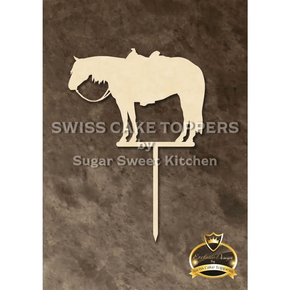 Cake Topper ’Ranch Horse’ - Holz - Sugar Sweet Kitchen