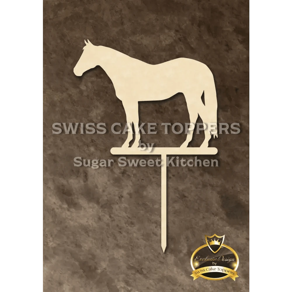 Cake Topper ’Royal Horse’ - Holz - Sugar Sweet Kitchen