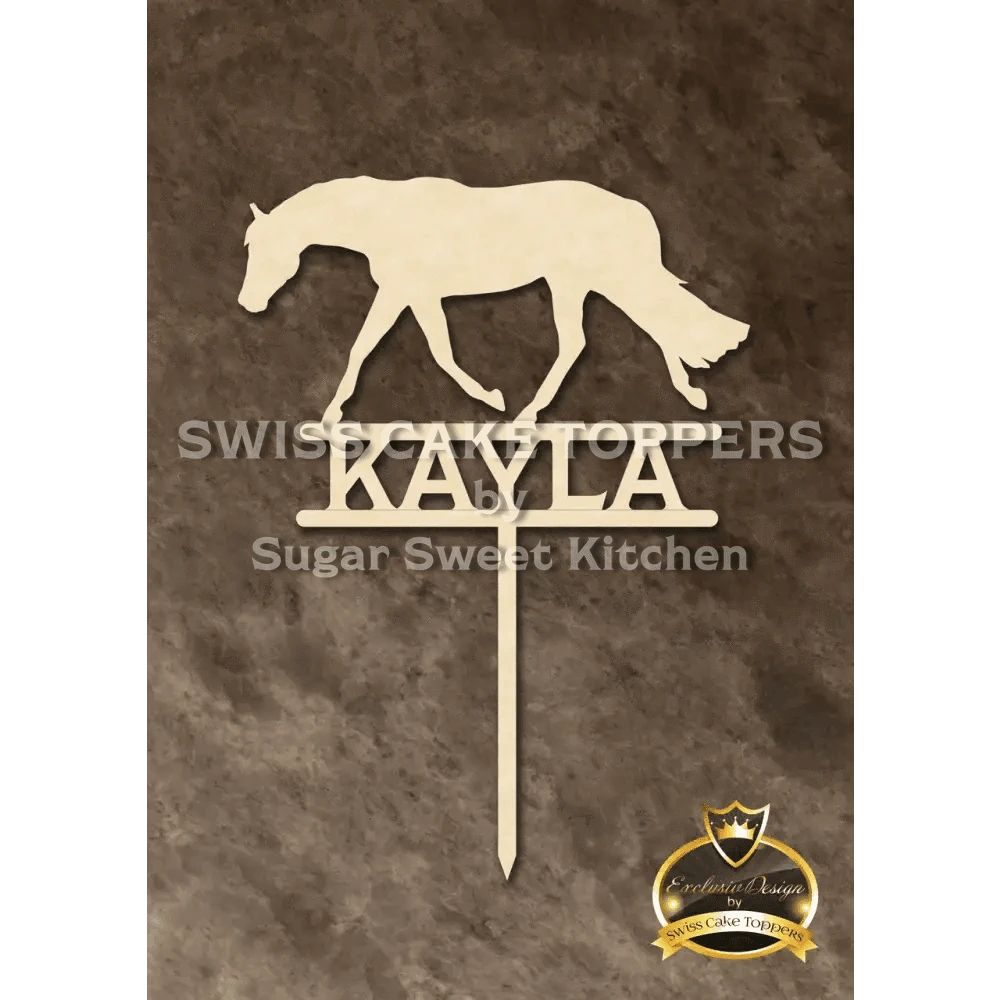 Cake Topper ’Spirit of the Horse’ - Holz - Sugar Sweet Kitchen