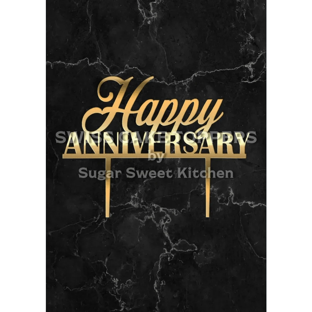 Cake Topper ’Together Forever’ - Acryl Gold - Sugar Sweet Kitchen