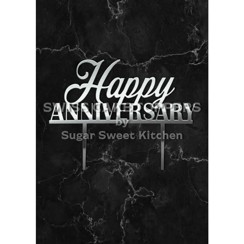 Cake Topper ’Together Forever’ - Acryl Silber - Sugar Sweet Kitchen