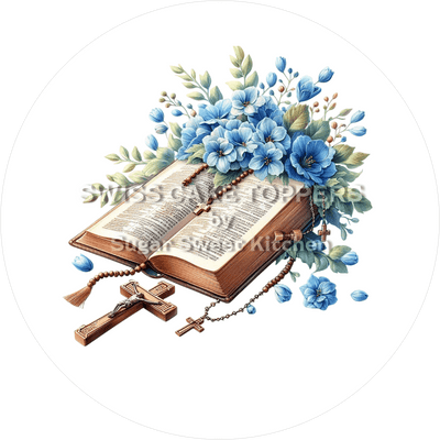 Christlicher Tortenaufleger - Taufe8 - personalisierbar