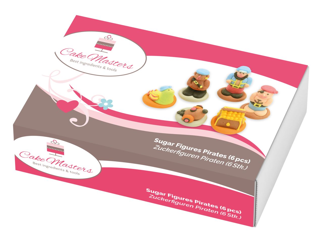 CM Zuckerdekoration ’Piraten’ / 6Stk. - Zuckerdekorationen Sugar Sweet Kitchen