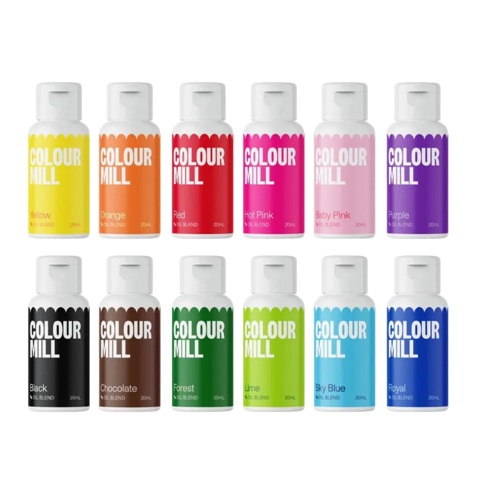 Colour Mill Oil Blend Kickstarter-Set / 12 Stk. - Lebensmittelfarben Sugar Sweet Kitchen