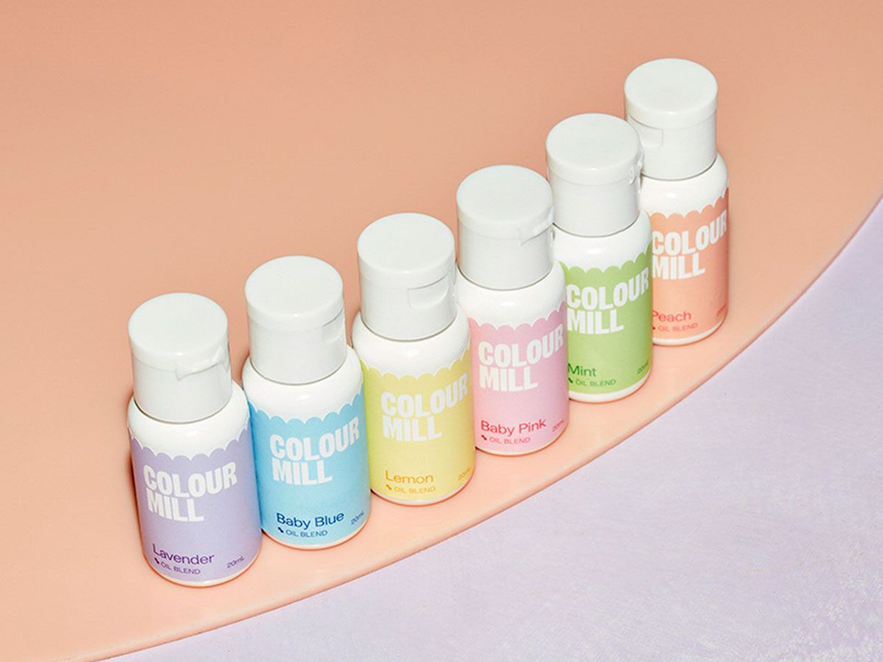 Colour Mill Oil Blend Pastel-Set / 6 Stk. - Lebensmittelfarben Sugar Sweet Kitchen