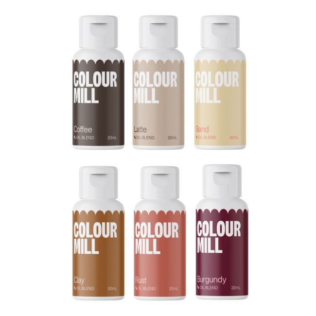 Colour Mill Oil Outback-Set / 6 Stk. - Lebensmittelfarben Sugar Sweet Kitchen