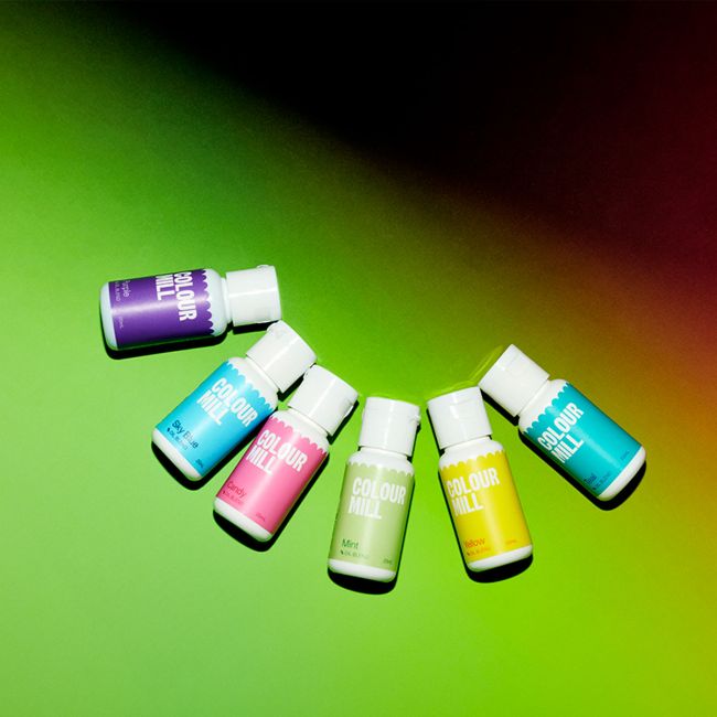 Colour Mill Oil Pool Party-Set / 6 Stk. - Lebensmittelfarben Sugar Sweet Kitchen