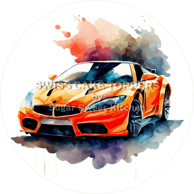 Cooler Auto Tortenaufleger4  - personalisierbar