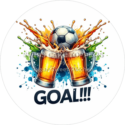 Cooler Fussball-Tortenaufleger4 - personalisierbar