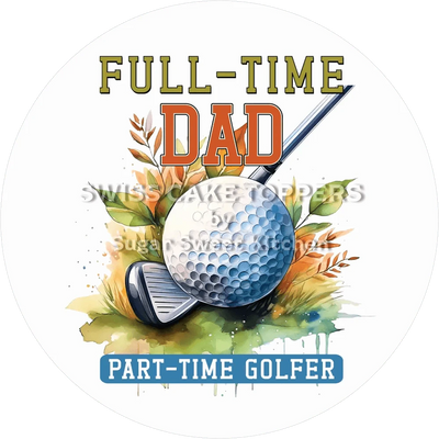 Cooler Golf-Tortenaufleger1 -  personalisierbar