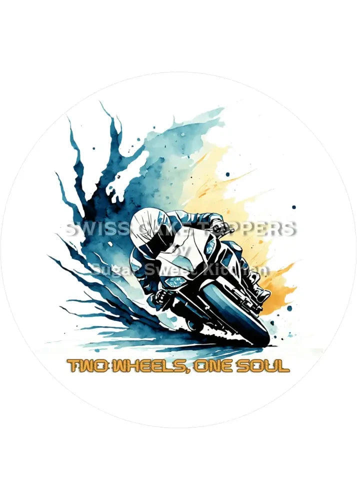 Cooler Motorrad-Tortenaufleger3 - personalisierbar - Fondant- Torten- & Cupcakeaufleger Sugar Sweet Kitchen