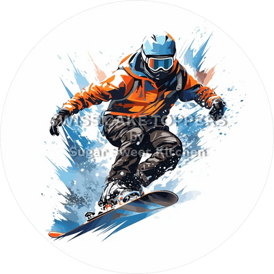 Cooler Snowboard-Tortenaufleger4 -  personalisierbar