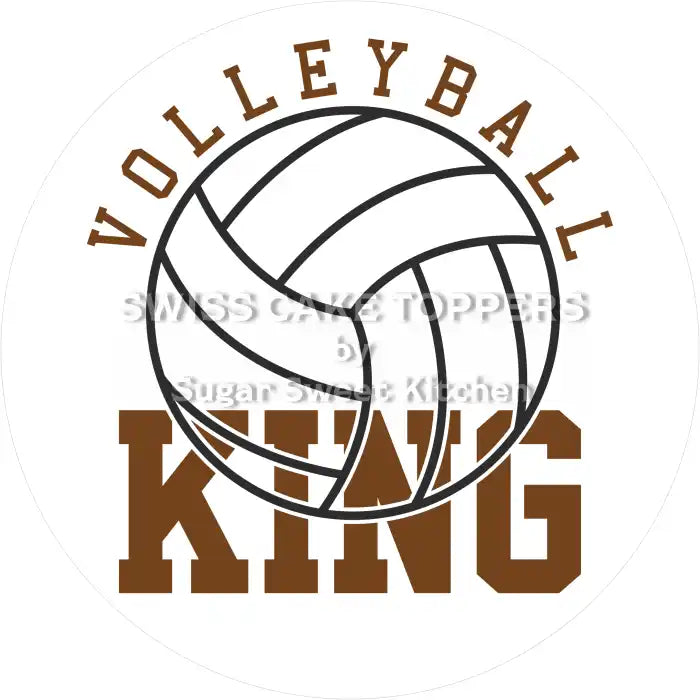 Cooler Volleyball-Tortenaufleger12 - personalisierbar - Fondant- Torten- & Cupcakeaufleger Sugar Sweet Kitchen