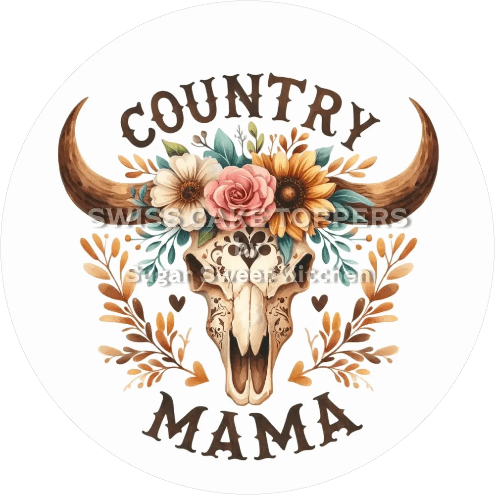 Country Mama-Tortenaufleger9 - personalisierbar - Fondant- Torten- & Cupcakeaufleger Sugar Sweet Kitchen