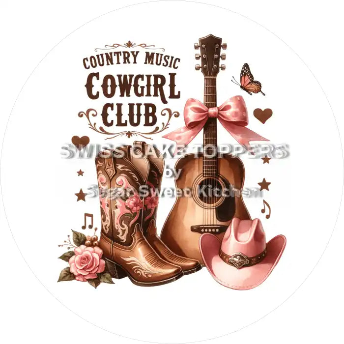 Country Tortenaufleger Musik5 - personalisierbar - Fondant- Torten- & Cupcakeaufleger Sugar Sweet Kitchen