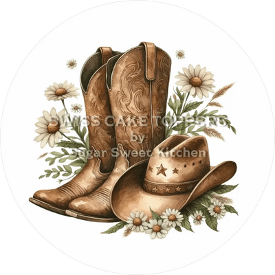 Cowboy Style-Tortenaufleger5 - personalisierbar