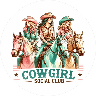 Cowgirl Western-Tortenaufleger2 - personalisierbar