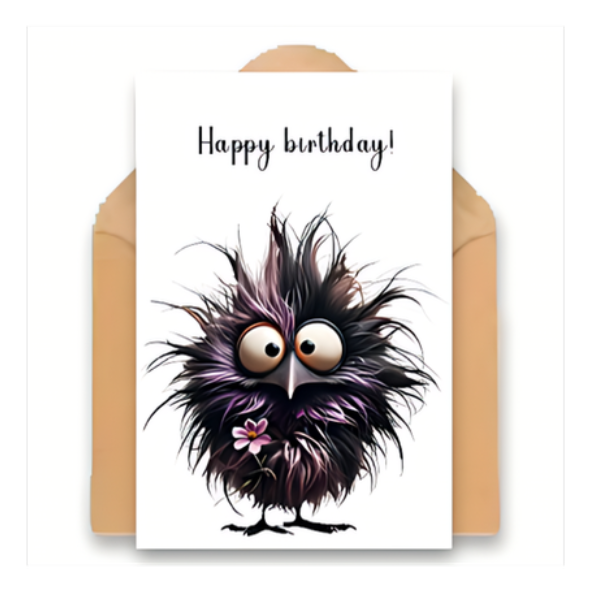 Crazy Bird Geburtstagskarte mit Umschlag5 / 1Stk. - Karten Sugar Sweet Kitchen
