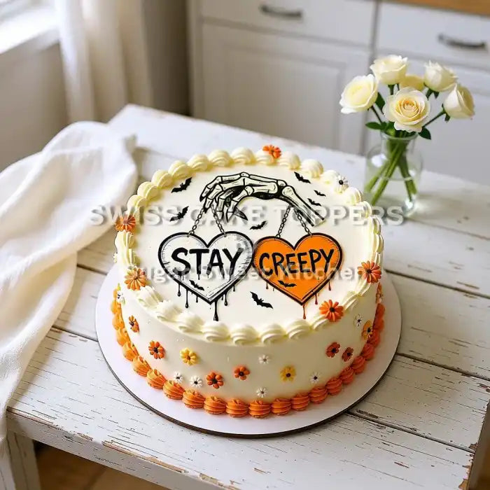 Creepy-Tortenaufleger27- personalisierbar - Fondant- Torten- & Cupcakeaufleger Sugar Sweet Kitchen